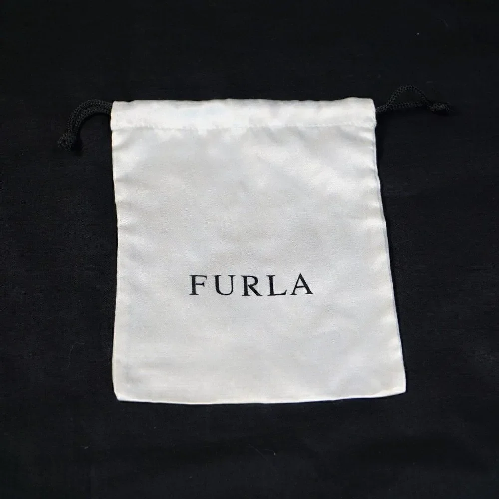 Furla Jewelry Bag Pouch Satin Drawstring 5 x 6 inch
